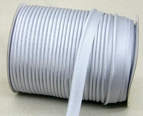 12 mm Polyester-Satin-Schrägband, Paspelierung mit Baumwollkordel, Kantenstreifen für Bastelbedarf, Material, Nähzubehör 12 mm Polyester-Satin-Schrägband, Paspelierung mit Baumwollkordel, Kantenstreifen für Bastelbedarf, Material, Nähzubehör von ZQJIFHAKOT
