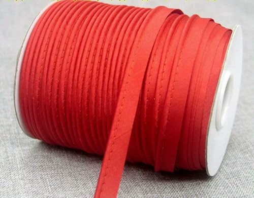 12 mm Polyester-Satin-Schrägband, Paspelierung mit Baumwollkordel, Kantenstreifen für Bastelbedarf, Material, Nähzubehör 12 mm Polyester-Satin-Schrägband, Paspelierung mit Baumwollkordel, Kantenstreifen für Bastelbedarf, Material, Nähzubehör von ZQJIFHAKOT