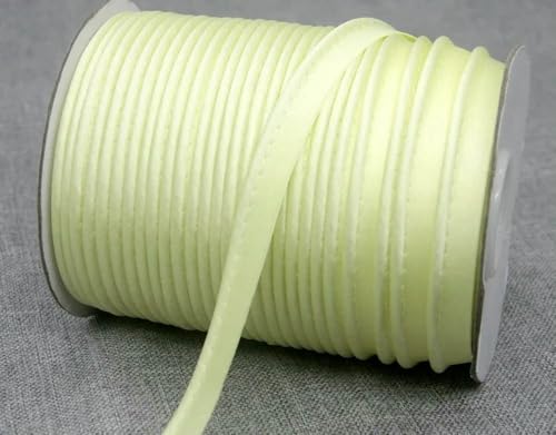 12 mm Polyester-Satin-Schrägband, Paspelierung mit Baumwollkordel, Kantenstreifen für Bastelbedarf, Material, Nähzubehör 12 mm Polyester-Satin-Schrägband, Paspelierung mit Baumwollkordel, Kantenstreifen für Bastelbedarf, Material, Nähzubehör von ZQJIFHAKOT