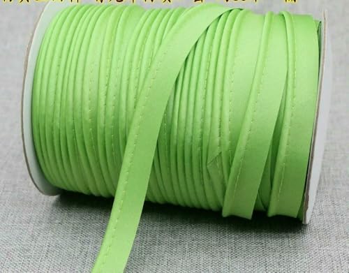 12 mm Polyester-Satin-Schrägband, Paspelierung mit Baumwollkordel, Kantenstreifen für Bastelbedarf, Material, Nähzubehör 12 mm Polyester-Satin-Schrägband, Paspelierung mit Baumwollkordel, Kantenstreifen für Bastelbedarf, Material, Nähzubehör von ZQJIFHAKOT