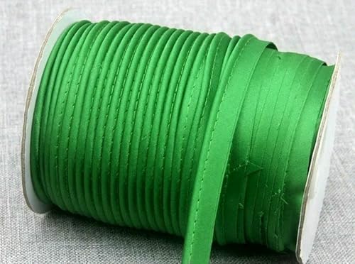 12 mm Polyester-Satin-Schrägband, Paspelierung mit Baumwollkordel, Kantenstreifen für Bastelbedarf, Material, Nähzubehör 12 mm Polyester-Satin-Schrägband, Paspelierung mit Baumwollkordel, Kantenstreifen für Bastelbedarf, Material, Nähzubehör von ZQJIFHAKOT