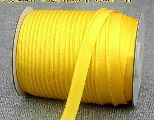 12 mm Polyester-Satin-Schrägband, Paspelierung mit Baumwollkordel, Kantenstreifen für Bastelbedarf, Material, Nähzubehör 12 mm Polyester-Satin-Schrägband, Paspelierung mit Baumwollkordel, Kantenstreifen für Bastelbedarf, Material, Nähzubehör von ZQJIFHAKOT