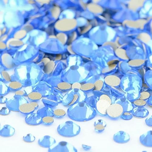 1400 Stück Strasssteine in verschiedenen Größen, transparent, silberfarbene Basis, runde Glas-Kristallperlen, Rückseite, nicht fixierende Steine, Nagelkunst-Dekorationen 1400 Stück Strasssteine in verschiedenen Größen, transparent, silberfarbene Basis, runde Glas-Kristallperlen, Rückseite, nicht fixierende Steine, Nagelkunst-Dekorationen von ZQJIFHAKOT