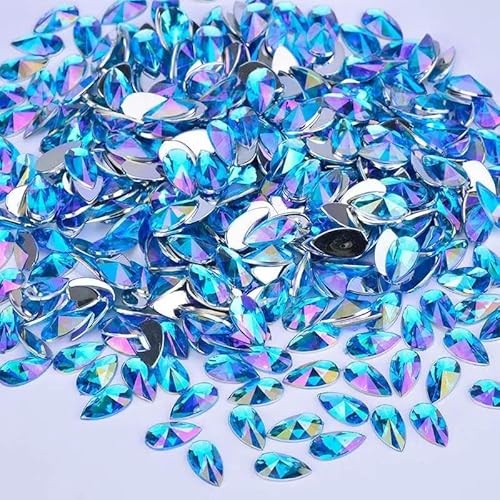 8 x 13 mm, 9 x 18 mm, violett, ABKristall, Tropfen-Strassapplikation, flache Rückseite, Acryl-Kristallstein, nicht fixierend, für Scrapbook-Perlen 8 x 13 mm, 9 x 18 mm, violett, ABKristall, Tropfen-Strassapplikation, flache Rückseite, Acryl-Kristallstein, nicht fixierend, für Scrapbook-Perlen von ZQJIFHAKOT
