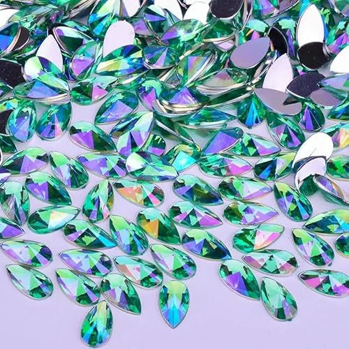 8 x 13 mm, 9 x 18 mm, violett, ABKristall, Tropfen-Strassapplikation, flache Rückseite, Acryl-Kristallstein, nicht fixierend, für Scrapbook-Perlen 8 x 13 mm, 9 x 18 mm, violett, ABKristall, Tropfen-Strassapplikation, flache Rückseite, Acryl-Kristallstein, nicht fixierend, für Scrapbook-Perlen von ZQJIFHAKOT