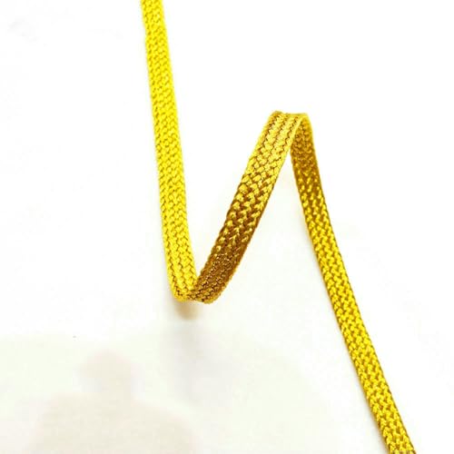 9,1 m Goldfadenband, gewebtes Stickband, geflochtenes Band für dekorative Kleidung, Taschen, Schuhe, Zubehör, ZD009 9,1 m Goldfadenband, gewebtes Stickband, geflochtenes Band für dekorative Kleidung, Taschen, Schuhe, Zubehör, ZD009 von ZQJIFHAKOT