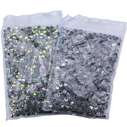 FixCrystal Strass AB mit Klebeboden, Strass, Größen, Nähen und Stoff, Kleidung, Schuhe, Tasche, Dekoration von ZQJIFHAKOT