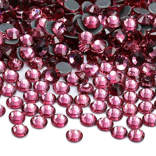Glasrote Strasssteine SS6-SS30, Nagelkunst-Dekoration, Kristall für Hochzeitskleid, Bastelzubehör von ZQJIFHAKOT
