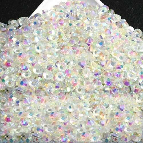 GlitterCrystal AB-Strasssteine SS3-SS50 auf der Rückseite, zum Nähen und für Stoff, Nagelkunst, Strass-Dekorationen GlitterCrystal AB-Strasssteine SS3-SS50 auf der Rückseite, zum Nähen und für Stoff, Nagelkunst, Strass-Dekorationen von ZQJIFHAKOT