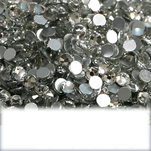 GlitterCrystal AB-Strasssteine SS3-SS50 auf der Rückseite, zum Nähen und für Stoff, Nagelkunst, Strass-Dekorationen von ZQJIFHAKOT