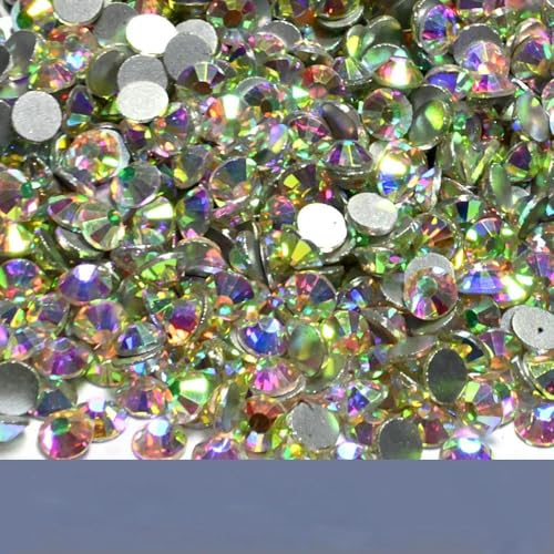 GlitterCrystal AB-Strasssteine SS3-SS50 auf der Rückseite, zum Nähen und für Stoff, Nagelkunst, Strass-Dekorationen GlitterCrystal AB-Strasssteine SS3-SS50 auf der Rückseite, zum Nähen und für Stoff, Nagelkunst, Strass-Dekorationen von ZQJIFHAKOT