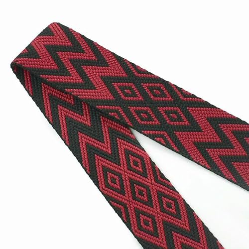 Polyester-Jacquard-Gurtband für Gurtband, Tasche, Rucksack, Nähen, Schrägband, Zubehör, 4 m, 2,2 mm dick, 38/50 mm Polyester-Jacquard-Gurtband für Gurtband, Tasche, Rucksack, Nähen, Schrägband, Zubehör, 4 m, 2,2 mm dick, 38/50 mm von ZQJIFHAKOT