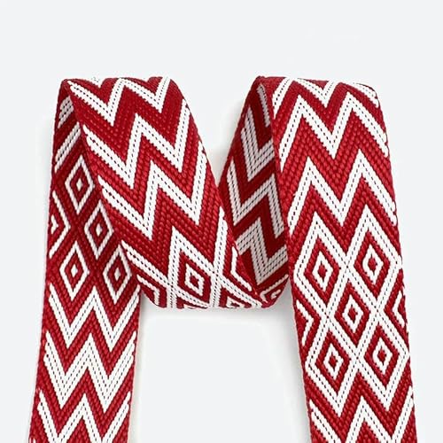 Polyester-Jacquard-Gurtband für Gurtband, Tasche, Rucksack, Nähen, Schrägband, Zubehör, 4 m, 2,2 mm dick, 38/50 mm Polyester-Jacquard-Gurtband für Gurtband, Tasche, Rucksack, Nähen, Schrägband, Zubehör, 4 m, 2,2 mm dick, 38/50 mm von ZQJIFHAKOT