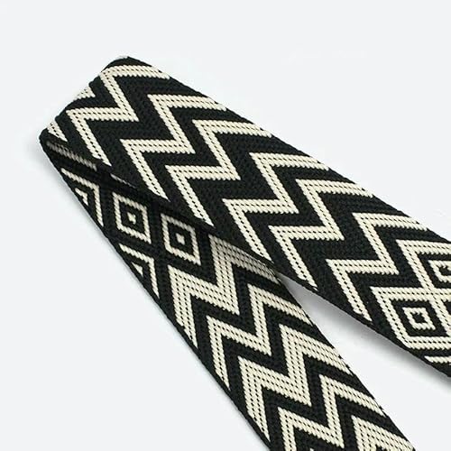 Polyester-Jacquard-Gurtband für Gurtband, Tasche, Rucksack, Nähen, Schrägband, Zubehör, 4 m, 2,2 mm dick, 38/50 mm Polyester-Jacquard-Gurtband für Gurtband, Tasche, Rucksack, Nähen, Schrägband, Zubehör, 4 m, 2,2 mm dick, 38/50 mm von ZQJIFHAKOT