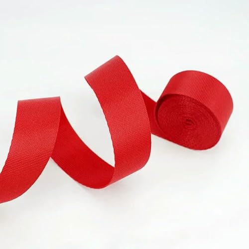 Polyester-Nylon-Gurtband, Rucksackgurt, Hundehalsband, Kleidung, Gürtel, Schrägband, Nähzubehör, 5 m, 20–50 mm Polyester-Nylon-Gurtband, Rucksackgurt, Hundehalsband, Kleidung, Gürtel, Schrägband, Nähzubehör, 5 m, 20–50 mm von ZQJIFHAKOT
