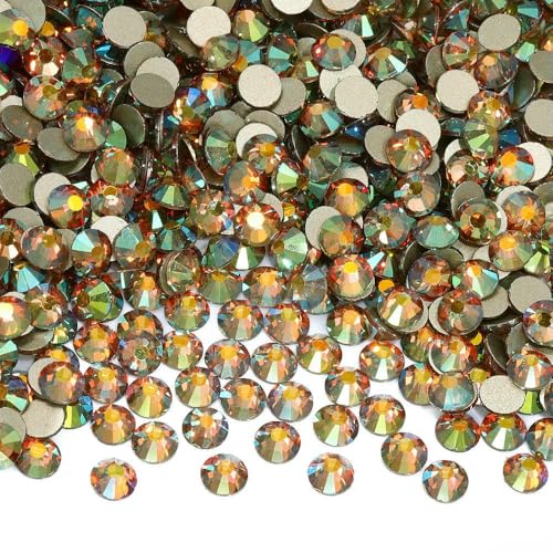 SS6-SS30 Strasssteine mit goldener Unterseite, nicht fixiert, Glaskristall für Nagelkunst, Bekleidungszubehör, Diamant SS6-SS30 Strasssteine mit goldener Unterseite, nicht fixiert, Glaskristall für Nagelkunst, Bekleidungszubehör, Diamant von ZQJIFHAKOT