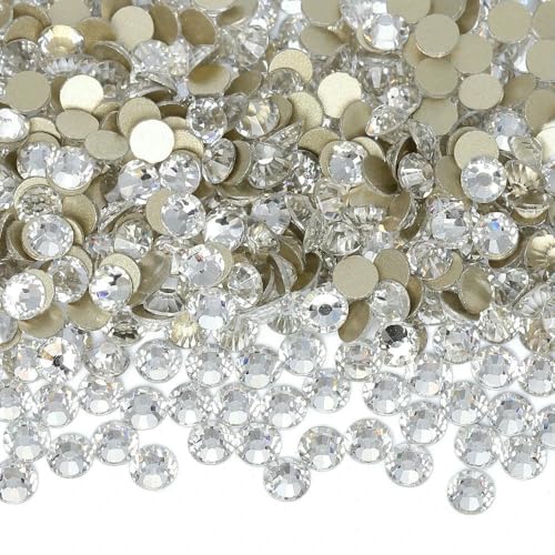 SS6-SS30 Strasssteine mit goldener Unterseite, nicht fixiert, Glaskristall für Nagelkunst, Bekleidungszubehör, Diamant SS6-SS30 Strasssteine mit goldener Unterseite, nicht fixiert, Glaskristall für Nagelkunst, Bekleidungszubehör, Diamant von ZQJIFHAKOT