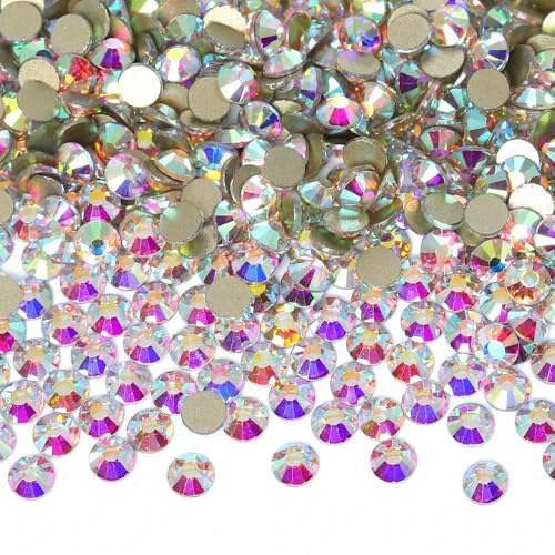 SS6-SS30 Strasssteine mit goldener Unterseite, nicht fixiert, Glaskristall für Nagelkunst, Bekleidungszubehör, Diamant SS6-SS30 Strasssteine mit goldener Unterseite, nicht fixiert, Glaskristall für Nagelkunst, Bekleidungszubehör, Diamant von ZQJIFHAKOT