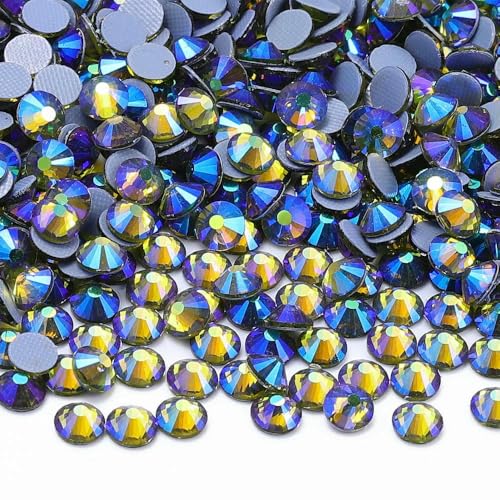 Verschiedene Farben, Kristall-AB-Fix-Strasssteine, Glas, flache Rückseite, Glitzer, für Nagelkunst, Nähen und Stoffdekoration Verschiedene Farben, Kristall-AB-Fix-Strasssteine, Glas, flache Rückseite, Glitzer, für Nagelkunst, Nähen und Stoffdekoration von ZQJIFHAKOT