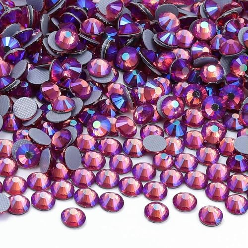 Verschiedene Farben, Kristall-AB-Fix-Strasssteine, Glas, flache Rückseite, Glitzer, für Nagelkunst, Nähen und Stoffdekoration Verschiedene Farben, Kristall-AB-Fix-Strasssteine, Glas, flache Rückseite, Glitzer, für Nagelkunst, Nähen und Stoffdekoration von ZQJIFHAKOT