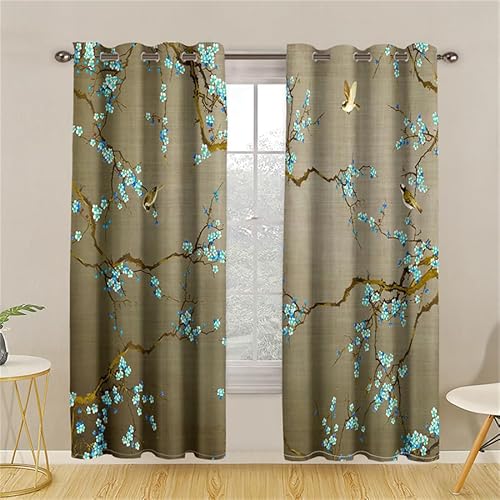 Vorhänge Braun Grün Blau Curtain Weich Verdunklungsvorhänge Vorhang mit ösen Gardinen Waschbar Gardine Vorhang Wohnzimmer Blackout Vorhang Curtains Living Room Vorhänge Blickdicht 2x75x166cm Vorhänge Braun Grün Blau Curtain Weich Verdunklungsvorhänge Vorhang mit ösen Gardinen Waschbar Gardine Vorhang Wohnzimmer Blackout Vorhang Curtains Living Room Vorhänge Blickdicht 2x75x166cm von ZQMHCY