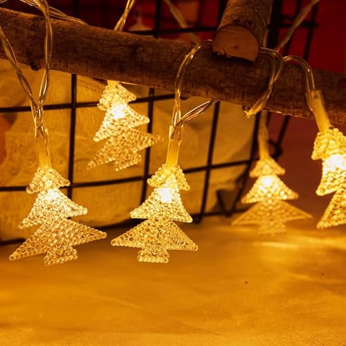ZQX Weihnachtsstern Lichterkette,Sterne Fairy Lights, Lichterkette innen für Weihnachten, Hochzeit, Geburtstag, schlafzimmer, Kinder, Familie (Schneeflocke) von ZQX