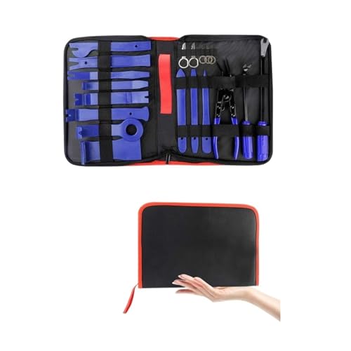 ZQYPENOZ Handwerkzeug Auto-Demontagewerkzeuge 19-teiliges Umbau-Kits Innenverkleidung Armaturenbrett-Entfernungsreparaturwerkzeuge Auto-Clip-Zange Befestigungselement (Farbe: Blau) von ZQYPENOZ