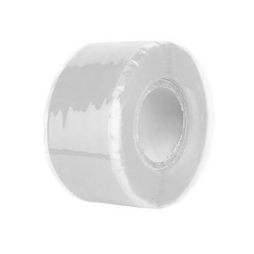Dichtungsband Wasserdicht Selbstklebendes wasserdichtes Klebeband, Patch-Bond-Dichtungs-Reparaturstopp, auslaufsicheres Klebeband for Badezimmer, Küche, Dusche, Wasserrohr-Reparatur(White,1.5Meter) von ZRHWSPD