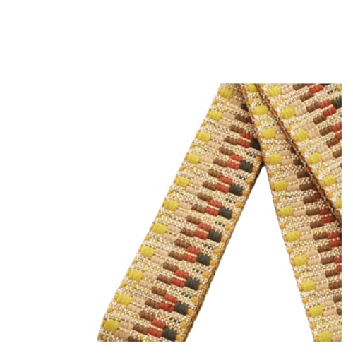 Gurtband 1/2/5 Yards 38 mm Jacquard-Gurtband, exquisite Stickerei, bequeme Stoffe, dicker Gepäckgurt, Ersatzgurt for Taschen im ethnischen Stil(TJ52-A2,2yards) von ZRHWSPD