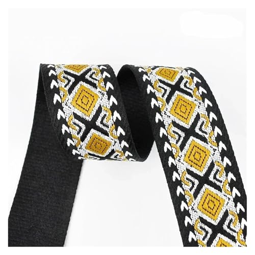 Gurtband 1–5 Meter 38/50 mm Jacquard-Gurtband, 1,8 mm dick, Taschengurtband for Nähen von Kleidung, Gepäck, Gürtelmaterial, Zubehör(2-50mm,5Meters) von ZRHWSPD