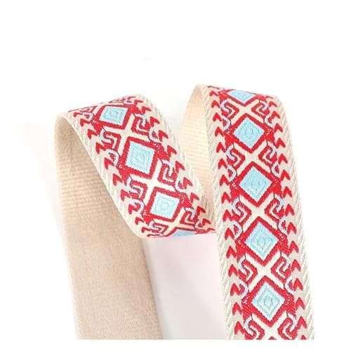Gurtband 1–5 Meter 38/50 mm Jacquard-Gurtband, 1,8 mm dick, Taschengurtband for Nähen von Kleidung, Gepäck, Gürtelmaterial, Zubehör(9-50mm,5Meters) von ZRHWSPD
