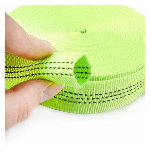 Gurtband 3/5/10 Meter 25 mm Nylon-Gurtband, doppellagig, reflektierendes Band, Rucksack-/Taschengurt, Hundehalsband, Nähzubehör(FruitGreen,25mm-10Meters) von ZRHWSPD