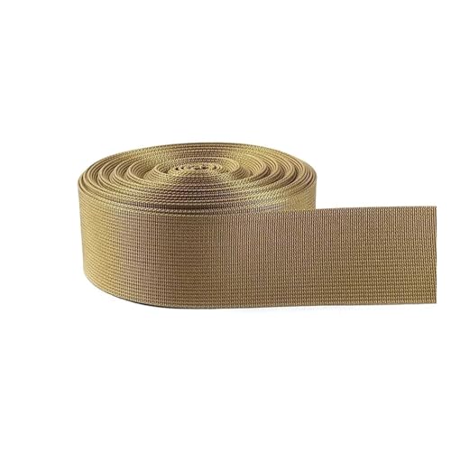 Gurtband 5 Meter 20–38 mm Nylon Gurtband Band Trim Nähmaterial Sicherheitsgurt Rucksackgurt Tasche Schnallen Bekleidungszubehör(AmyGreen,20mm) von ZRHWSPD