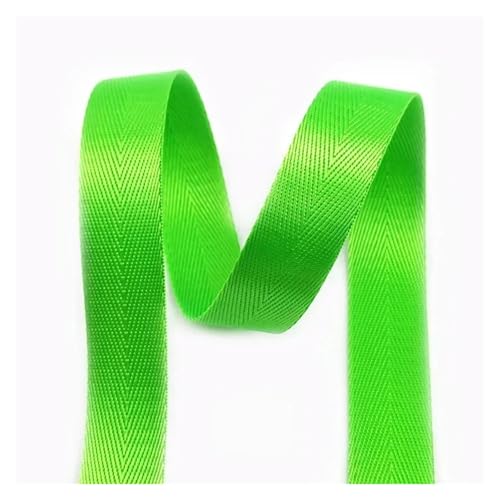 Gurtband 5 meter 20/25/32/38/50mm 1mm Dickes Festes Farbe Nylon Band for Sicherheitsgurt Rucksack Gurtband DIY Taschengurt Nähzubehör(Green,50mm) von ZRHWSPD