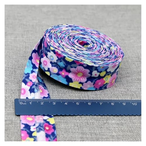 Gurtband Bedrucktes Schrägband, Stoffstreifen for Basteln, Nähen, for Kleidung, Größe 25 mm x 5 m(07) von ZRHWSPD