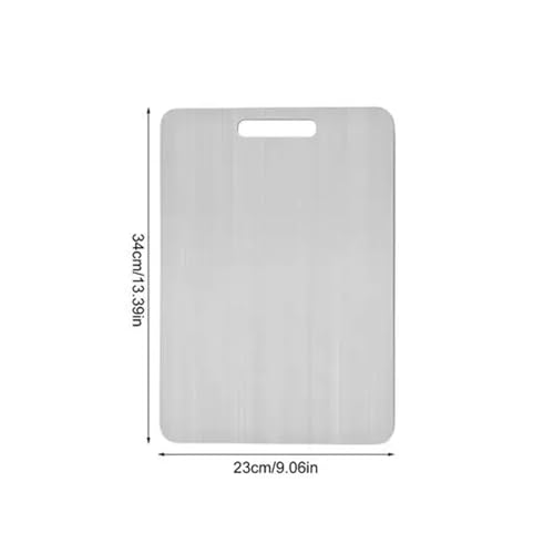 Schneidebrett Edelstahl Titanium Cutting Boards for Kitchen Double-Sided Chopping Board 304 Stainless Steel Food Cutting Mat Serving Tray for Cooking(Medium 34x23) von ZRHWSPD