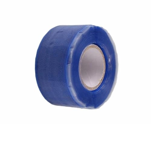 ZRHWSPD Dichtungsband Wasserdicht Wasserdichtes Klebeband, stoppt Lecks, Reparaturband, Leistung, selbstfließendes, starkes Gummi-Silikon-Klebeband, selbstklebend, isolierende Drahtbänder(Blue) von ZRHWSPD