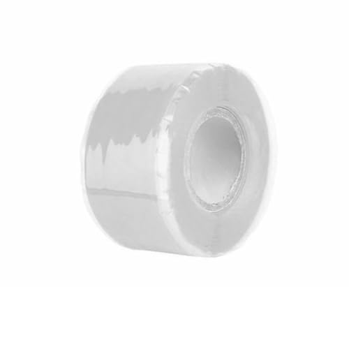 ZRHWSPD Dichtungsband Wasserdicht Wasserdichtes Klebeband, stoppt Lecks, Reparaturband, Leistung, selbstfließendes, starkes Gummi-Silikon-Klebeband, selbstklebend, isolierende Drahtbänder(White) von ZRHWSPD