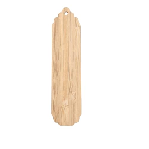 ZRHWSPD Holzstäbchen Zum Basteln 10 stücke Unbemalte Lesezeichen for Tags Holz Buch Blank DIY Rohlinge Hängen Liebhaber Handwerk Handwerk Lesen Marker(Style 03) von ZRHWSPD
