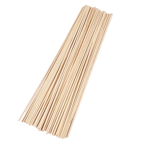 ZRHWSPD Holzstäbchen Zum Basteln 20-50 stücke 30cm Runde Holz Sticks DIY Handgemachte Handwerk Machen Gebäude Modell(3x300mm-50pcs) von ZRHWSPD
