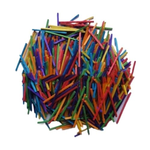ZRHWSPD Holzstäbchen Zum Basteln 200 Pcs Puzzle 3D Holz Stick Spiel Stange DIY Holz Handwerk for Mini Puzzle Holz Interaktive(Mixed) von ZRHWSPD