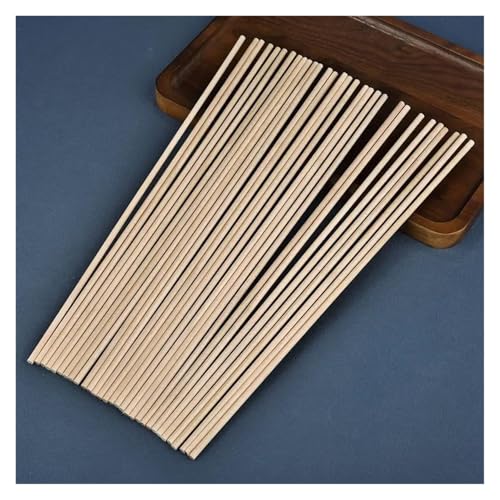 ZRHWSPD Holzstäbchen Zum Basteln 3–14 mm runde Holzstäbe for DIY Holzhandwerk Zahnrad-Sticks Pegs Sticks Herstellung von Kuchen Dübel(4x300mm-30pcs) von ZRHWSPD