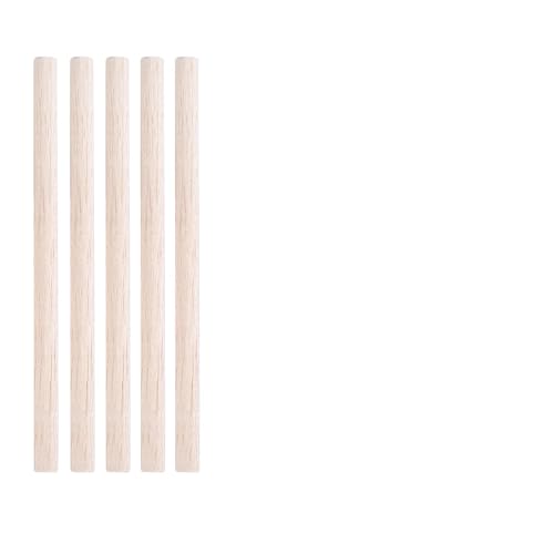ZRHWSPD Holzstäbchen Zum Basteln 3-30 Teile/los Durchmesser 3-12mm Balsaholz Runde Sticks for DIY Flugzeug/Boot Modell Gebäude Zubehör Holz Dübel for Crafting 10-50cm(10x200mm-5pcs) von ZRHWSPD