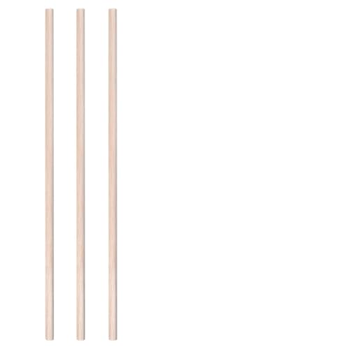ZRHWSPD Holzstäbchen Zum Basteln 3-30 Teile/los Durchmesser 3-12mm Balsaholz Runde Sticks for DIY Flugzeug/Boot Modell Gebäude Zubehör Holz Dübel for Crafting 10-50cm(12x500mm-3pcs) von ZRHWSPD