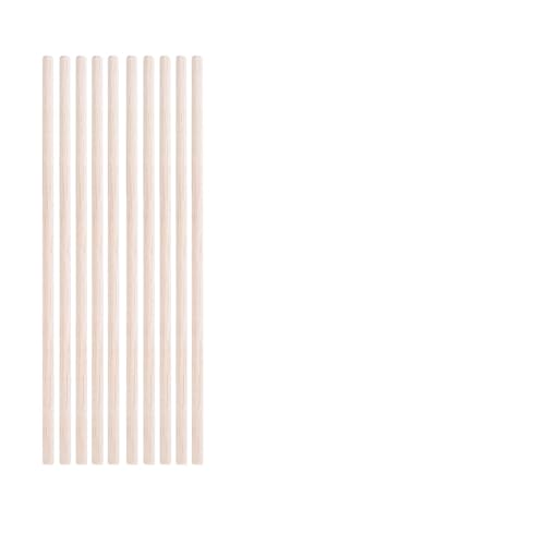 ZRHWSPD Holzstäbchen Zum Basteln 3-30 Teile/los Durchmesser 3-12mm Balsaholz Runde Sticks for DIY Flugzeug/Boot Modell Gebäude Zubehör Holz Dübel for Crafting 10-50cm(5x200mm-10pcs) von ZRHWSPD