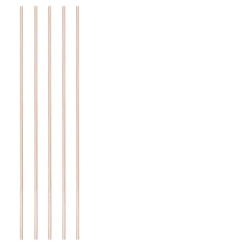 ZRHWSPD Holzstäbchen Zum Basteln 3-30 Teile/los Durchmesser 3-12mm Balsaholz Runde Sticks for DIY Flugzeug/Boot Modell Gebäude Zubehör Holz Dübel for Crafting 10-50cm(6x500mm-5pcs) von ZRHWSPD