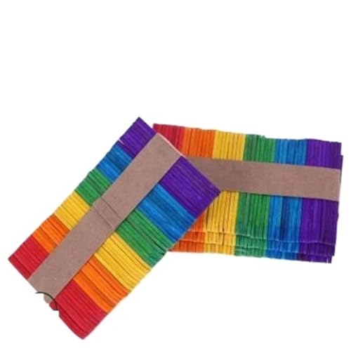 ZRHWSPD Holzstäbchen Zum Basteln 50 Teile/los Holz Handwerk Popsicle Sticks DIY Handwerk Werkzeuge Liefert DIY(C 65 * 1CM) von ZRHWSPD