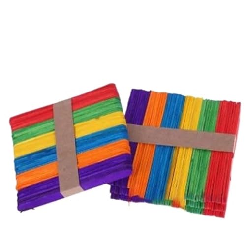 ZRHWSPD Holzstäbchen Zum Basteln 50 Teile/los Holz Handwerk Popsicle Sticks DIY Handwerk Werkzeuge Liefert DIY(D 11.5 * 1CM) von ZRHWSPD