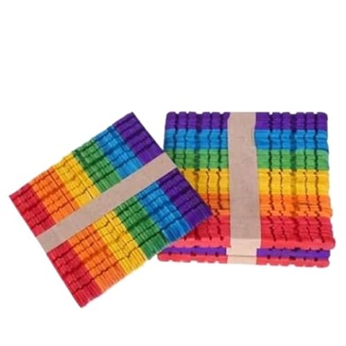 ZRHWSPD Holzstäbchen Zum Basteln 50 Teile/los Holz Handwerk Popsicle Sticks DIY Handwerk Werkzeuge Liefert DIY(E 11.5 * 1CM) von ZRHWSPD