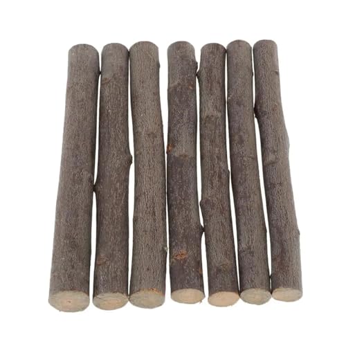 ZRHWSPD Holzstäbchen Zum Basteln 7Pcs 20cm Runde Holz Block Stange Sticks Modell, Der Architekt DIY Kunst Handwerk Rustikalen Holz Dekorationen von ZRHWSPD